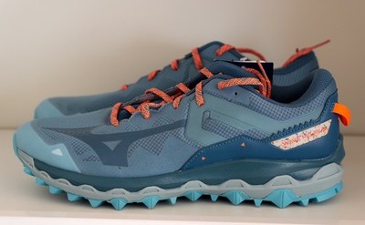 Mizuno Men's Wave Mujin 9 Provincial Blue/Baby Blue Trail Running Shoes US 10.5