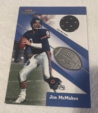Jim McMahon 2002 Fleer Throwbacks QB Collection Game Used Patch Bears
