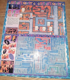 VINTAGE 1989 Nintendo NES Fester's Quest Batman 89 16x19" Folded Poster Nintendo