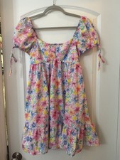 Shein Multicolor Floral Dress Size Small