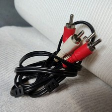 RCA Male to RCA Male Stereo Audio Cable, Red/White, 4ft