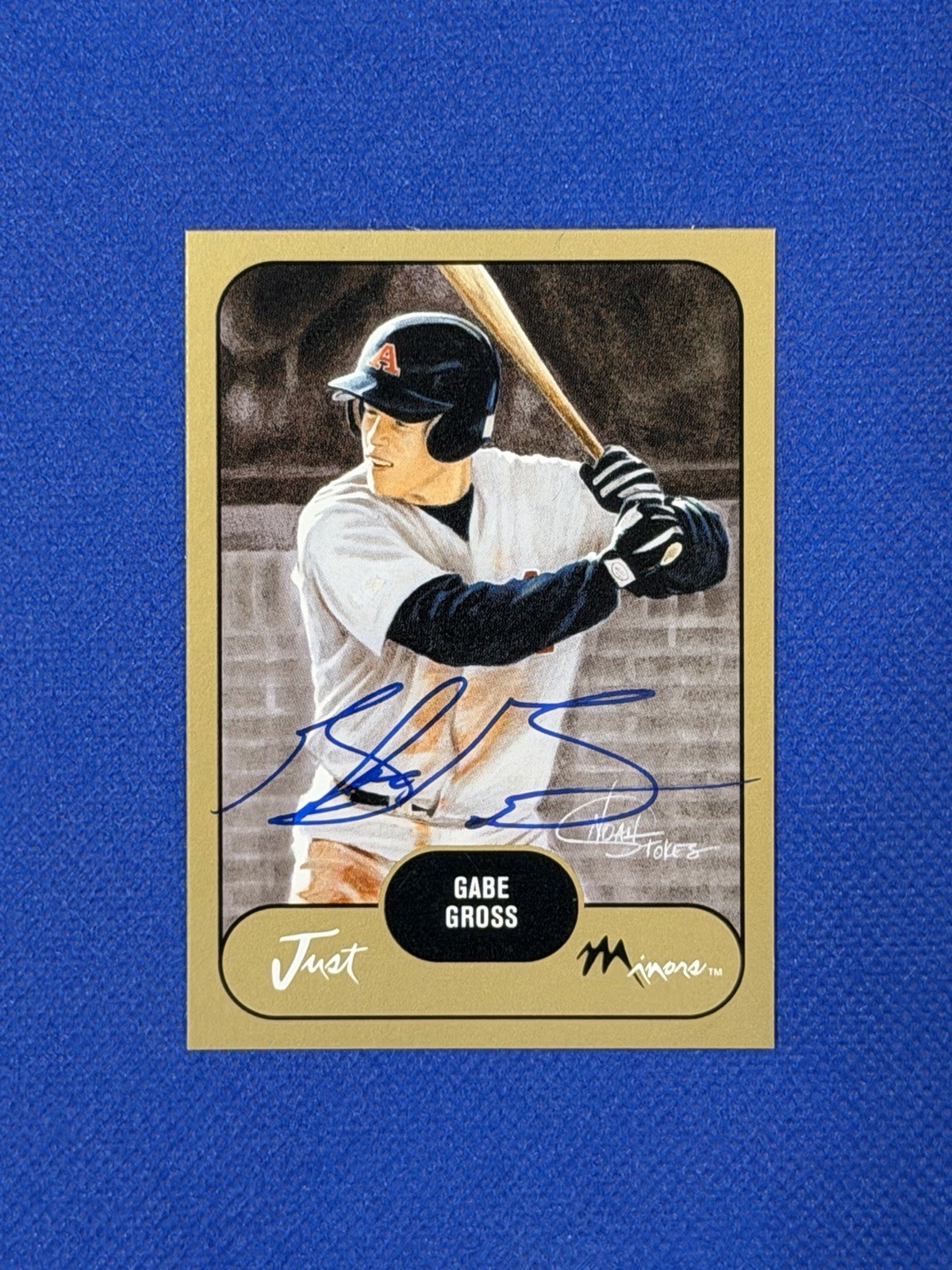 2002 Just Minors Just Prospects Gold Auto Gabe Gross #16 Autograph signed Q’