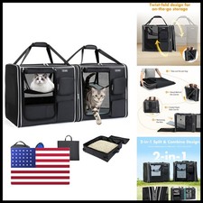 Lekereise Extra Large Cat Carrier Soft Sided, 37" x 18" x 18", Large Cat Travel