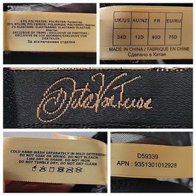 Dita Von Teese Tryst Balconette Bra 34D Black Sheer Lace D59359 Pinup Sexy