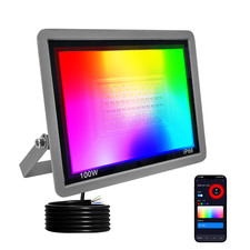 LED Spotlight 50W 100W RGBCW Flood Light Outdoor Celebrate Party APP Control
