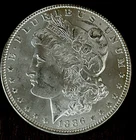 1886 $1 Morgan Silver Dollar BU Blazing! - 24768