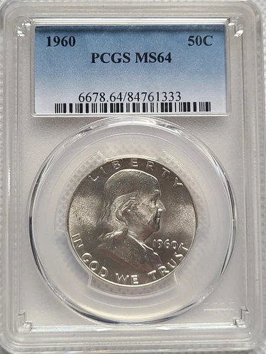1960 PCGS MS64 Franklin Half Dollar