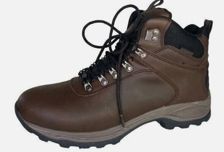 Khombu Mens Ravine Hiking Winter Boots Waterproof Insulated 1049226 Brown, 10