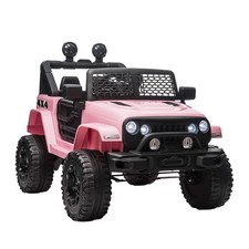 12V Battery Powered Kids Ride On Car Off Road Truck Toy w/ Parent Remote Pink