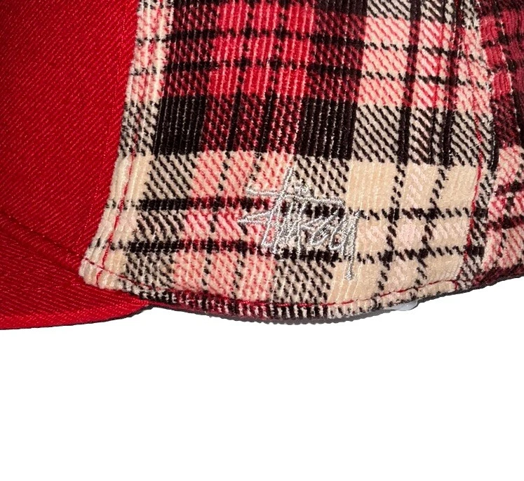 Nueva gorra de béisbol Stussy vintage bordada a presión - roja rara nueva con etiquetas Foto 4 de 4