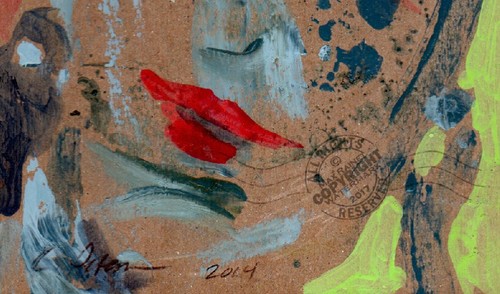 "What Love Feels Like" 2014 ORIGINAL Abstract WOMAN Portrait OIL PAINTING SIGNED - Picture 4 of 12