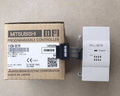 NEW MITSUBISHI Extension Module FX2N-8EYR FX2N8EYR One Year Warranty #
