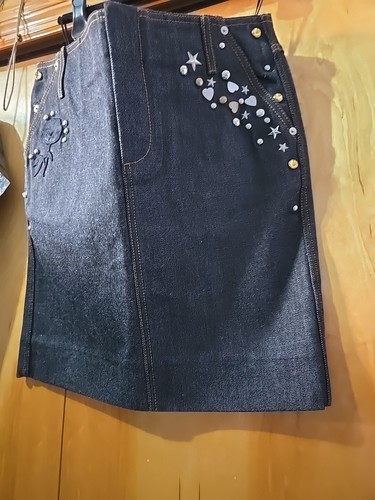 Coach 1941 Japanese denim black mini skirt size 6 style 86958 - Picture 3 of 13