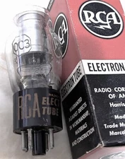  0C3/VR105 TUBE RCA USED BOXED VINTAGE COMMERCIAL SURPLUS