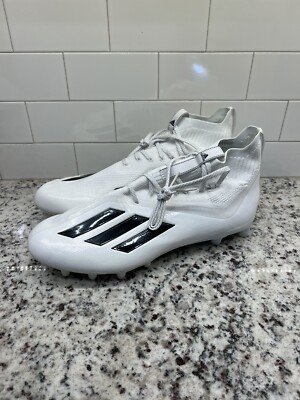 Adidas Adizero Primeknit SM White Football Cleats Men's Size 13.5