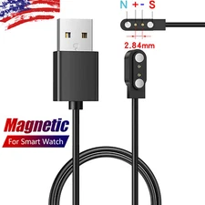 2-Pin Universal USB Data Charging Cable Magnetic Charger for Smart Watch 2.84mm