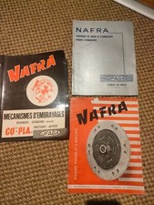 Lot de catalogues NAFRA tarifs et références  Freins et embrayages -1956- 62 -63