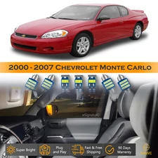 9x Ultra White LED Lights Interior Package Kit For 2000 - 2007 Chevy Monte Carlo