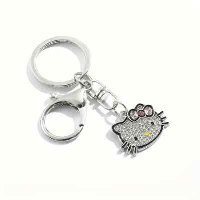 HELLO KITTY silver version キーホルダー⭐︎ Hello Kitty **SPARKLY SILVER HELLO KITTY** Loop Key Chain NWT | eBay