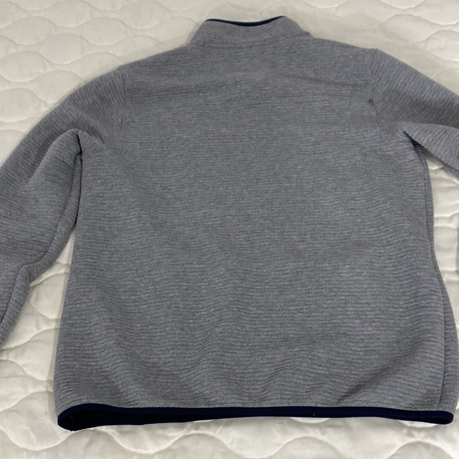 GERRY Shirt Sweatshirt Gray Ribbed 1/4 Button Lon… - image 9