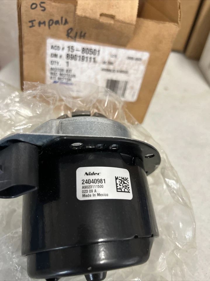 Kit de motor ventilador de refrigeración izquierdo genuino GM OEM ACDelco 89019111 15-80501 Foto 2 de 2