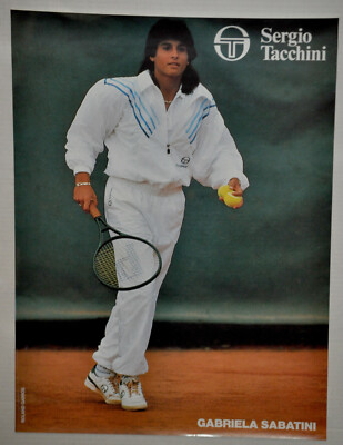 Gabriela Sabatini Roland Garros Suit Sergio Tacchini Tennis Poster Vintage 248 Ebay