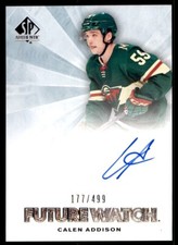2021-22 SP AUTHENTIC FUTURE WATCH RETRO CALEN ADDISON ROOKIE AUTO 177/499