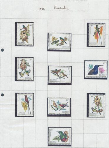 BIRDS RWANDA 1982 SET NICE! MNH BIN PRICE GB£6.00 - Picture 1 of 1