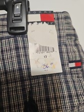 Tommy Hilfiger Casual Button Zip Chino Shorts Boys Size 12 New