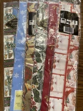 Christmas Tissue Paper Lot 30 Sheets NOS Santa Snowflakes Ornaments Poinsettia