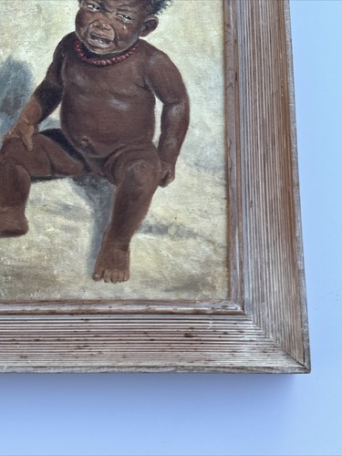 KENT COTTRELL PAINTING BLACK AMERICANA BABY AFRICAN AMERICAN LISTED ANTIQUE 1940 - Picture 11 of 17