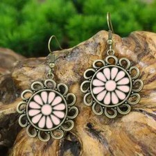 2 Bronze-tone Earring Set Bohemian Retro Drop Dangle Hook New Free Ship 7824