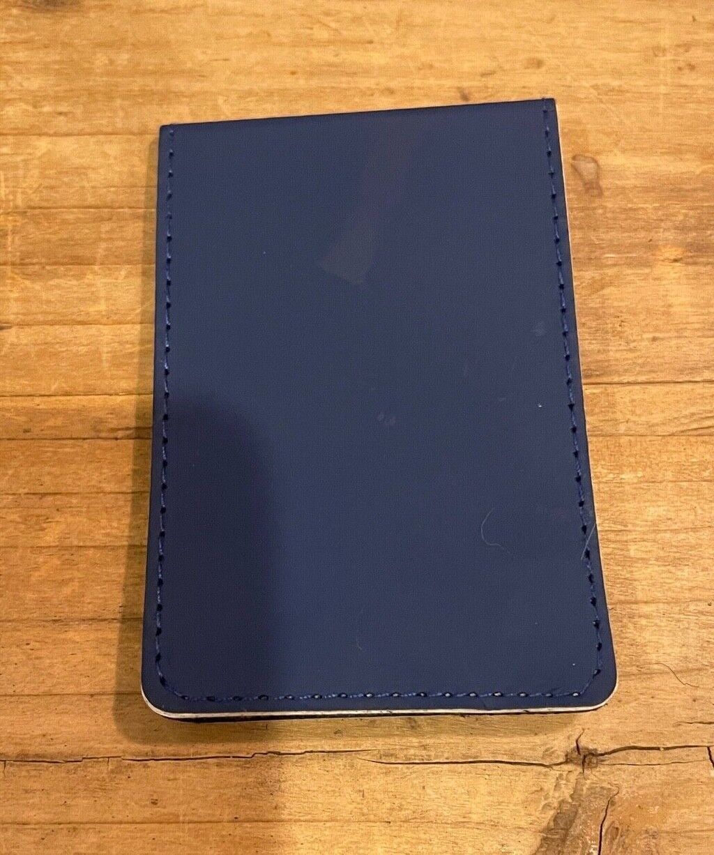 Card holder for back of phone, stick on wallet Blue Bi Fold-image