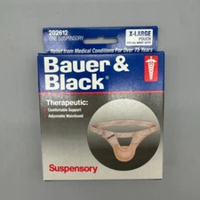 Bauer & Black Vintage Therapeutic Suspensory Pouch Scrotal Support XL 202612