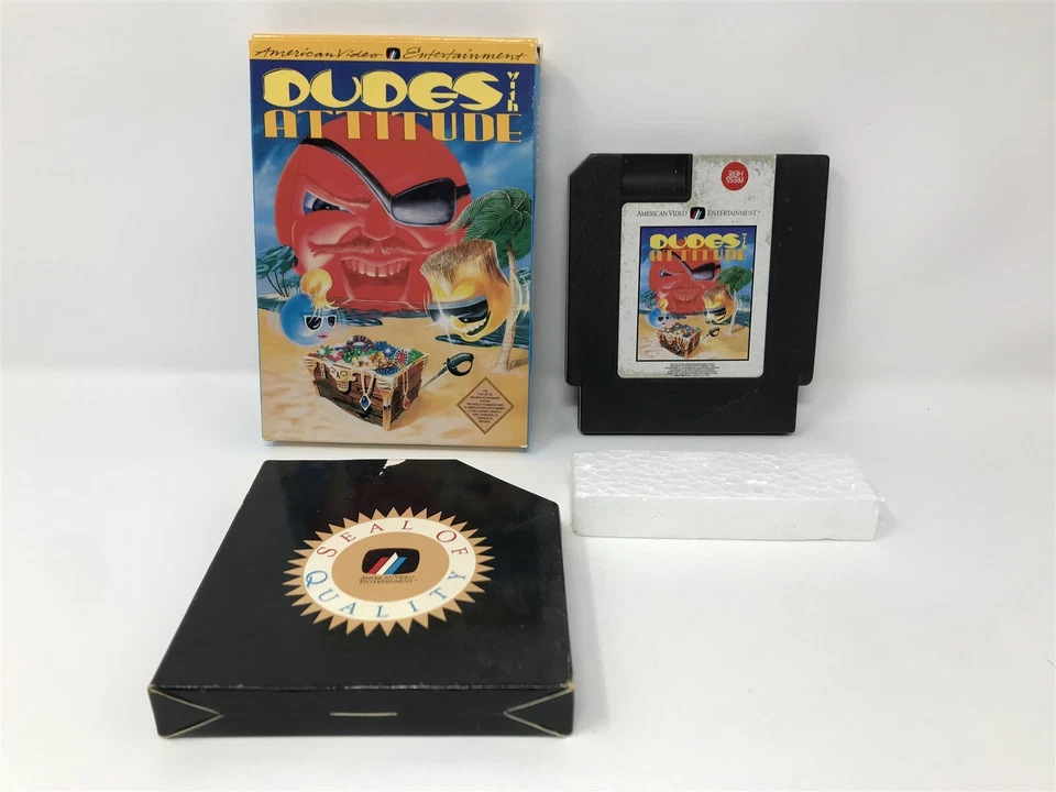 Dudes with Attitude - Nintendo NES - Juego en caja - ¡SIN MANUAL!!! Foto 2 de 4