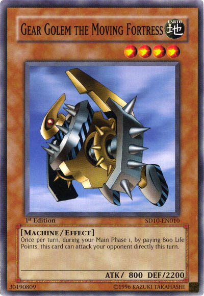 Gear Golem the Moving Fortress 1st EDITION SD10 X 1 yugioh | eBay
