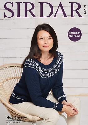 Sirdar Strickmuster - Hayfield Bonus Chunky Pullover 10013