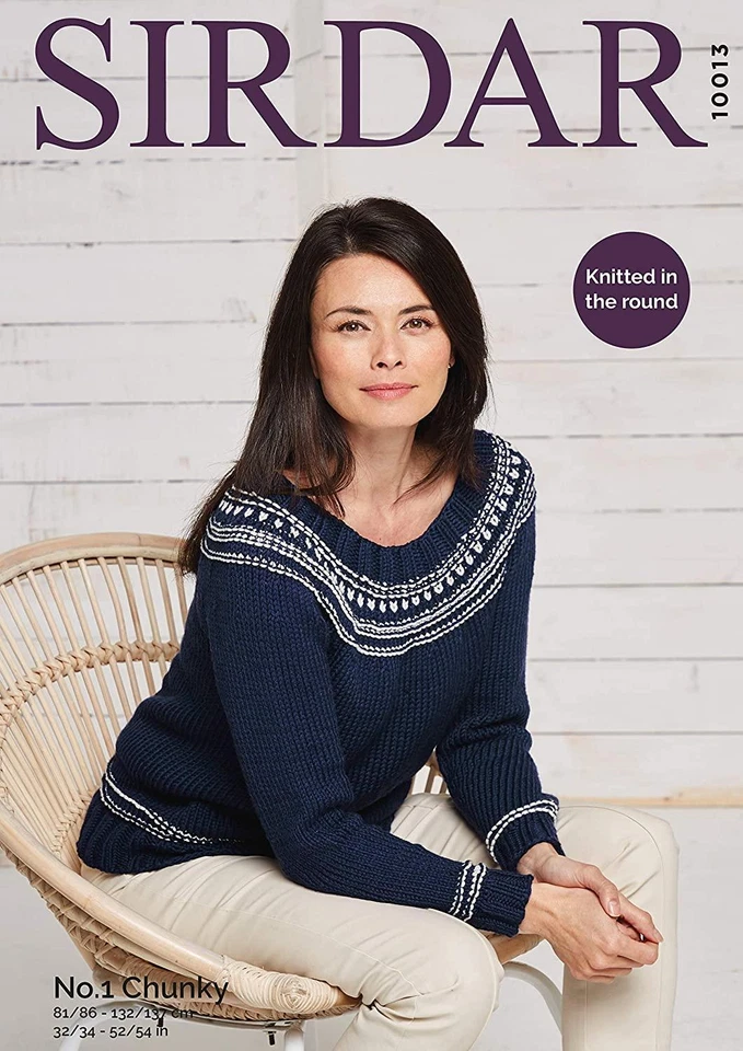 Sirdar Strickanleitung - Hayfield Bonus Chunky, Pullover 10013