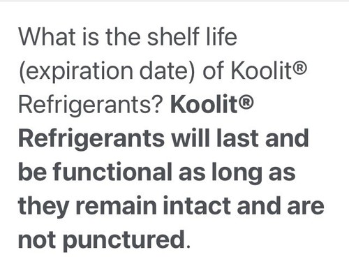koolit refrigerants reusable