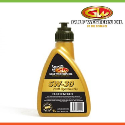 New * GULF WESTERN * EURO ENERGY FULL SYN 5W-30 Engine Oil ACEA C3 1Ltr