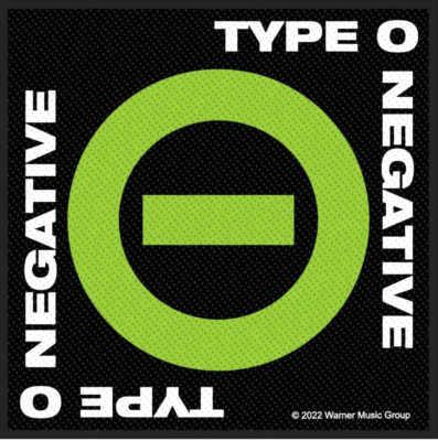 TYPE O NEGATIVE PATCH AUFNÄHER # 10 NEGATIVE SYMBOL 10x10cm FLICKEN ABZEICHEN