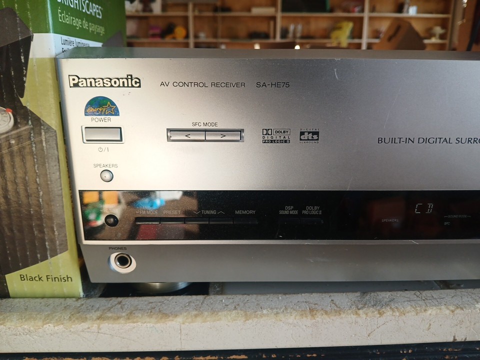 Panasonic SA-HE75 AV Control Receiver Built-In Digital Surround Decoder ...