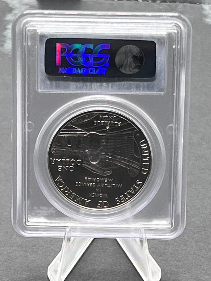 1994-W USA Liberty $1 Women in the Military Regular Strike Graded PCGS MS-69 - Image 4 of 4