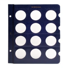 Blank Page for Whitman Classic Coin Albums - 36mm Openings