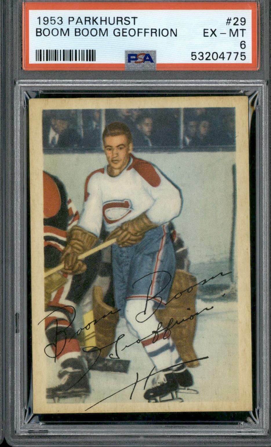 1953 Parkhurst #29 Boom Boom Geoffrion - PSA 6