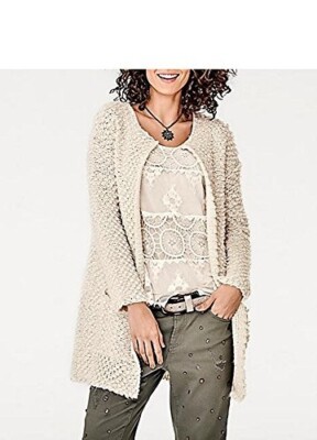 Cardigan Strickjacke von Linea Tesini in Offwhite 36/38 NEU
