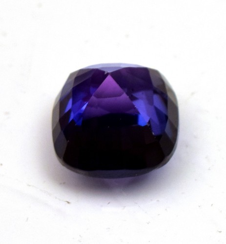Purple Blue Bio Color Sapphire Certified 6.50Ct Cushion Cut Lab-Created Gemstone - Picture 3 of 5