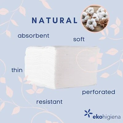 EKO-HIGIENA DHB Disposable Hairdressing Towels 100pcs 70x50cm SOFT Perforated / Barber /SPA