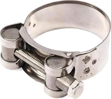 Stainless Steel Exhaust Band Clamp, 48-51mm, Motorcycle and Automotive