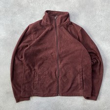 Woolrich Fleece Womens Medium Full Zip Outdoor Jacket, Brown